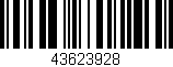 Código de barras (EAN, GTIN, SKU, ISBN): '43623928'