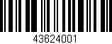 Código de barras (EAN, GTIN, SKU, ISBN): '43624001'