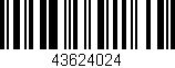 Código de barras (EAN, GTIN, SKU, ISBN): '43624024'