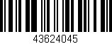 Código de barras (EAN, GTIN, SKU, ISBN): '43624045'