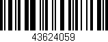 Código de barras (EAN, GTIN, SKU, ISBN): '43624059'