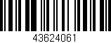 Código de barras (EAN, GTIN, SKU, ISBN): '43624061'
