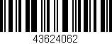 Código de barras (EAN, GTIN, SKU, ISBN): '43624062'