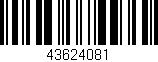 Código de barras (EAN, GTIN, SKU, ISBN): '43624081'
