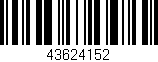 Código de barras (EAN, GTIN, SKU, ISBN): '43624152'