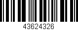 Código de barras (EAN, GTIN, SKU, ISBN): '43624326'