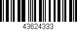 Código de barras (EAN, GTIN, SKU, ISBN): '43624333'