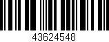 Código de barras (EAN, GTIN, SKU, ISBN): '43624548'