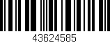 Código de barras (EAN, GTIN, SKU, ISBN): '43624585'