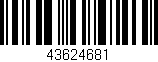 Código de barras (EAN, GTIN, SKU, ISBN): '43624681'