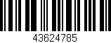 Código de barras (EAN, GTIN, SKU, ISBN): '43624785'