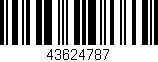 Código de barras (EAN, GTIN, SKU, ISBN): '43624787'