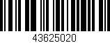 Código de barras (EAN, GTIN, SKU, ISBN): '43625020'