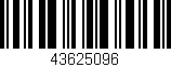 Código de barras (EAN, GTIN, SKU, ISBN): '43625096'