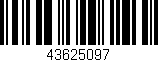 Código de barras (EAN, GTIN, SKU, ISBN): '43625097'