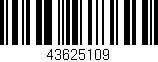 Código de barras (EAN, GTIN, SKU, ISBN): '43625109'