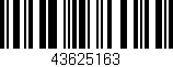 Código de barras (EAN, GTIN, SKU, ISBN): '43625163'