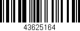Código de barras (EAN, GTIN, SKU, ISBN): '43625164'