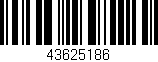 Código de barras (EAN, GTIN, SKU, ISBN): '43625186'
