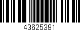 Código de barras (EAN, GTIN, SKU, ISBN): '43625391'