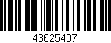 Código de barras (EAN, GTIN, SKU, ISBN): '43625407'
