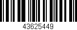Código de barras (EAN, GTIN, SKU, ISBN): '43625449'