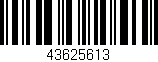 Código de barras (EAN, GTIN, SKU, ISBN): '43625613'