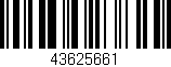 Código de barras (EAN, GTIN, SKU, ISBN): '43625661'
