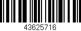 Código de barras (EAN, GTIN, SKU, ISBN): '43625716'
