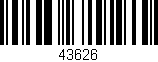 Código de barras (EAN, GTIN, SKU, ISBN): '43626'