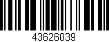 Código de barras (EAN, GTIN, SKU, ISBN): '43626039'