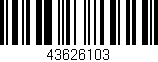 Código de barras (EAN, GTIN, SKU, ISBN): '43626103'