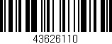 Código de barras (EAN, GTIN, SKU, ISBN): '43626110'