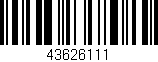 Código de barras (EAN, GTIN, SKU, ISBN): '43626111'