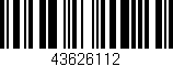 Código de barras (EAN, GTIN, SKU, ISBN): '43626112'