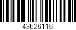 Código de barras (EAN, GTIN, SKU, ISBN): '43626116'