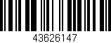 Código de barras (EAN, GTIN, SKU, ISBN): '43626147'