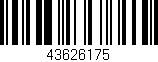 Código de barras (EAN, GTIN, SKU, ISBN): '43626175'
