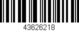 Código de barras (EAN, GTIN, SKU, ISBN): '43626218'