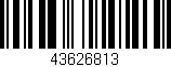 Código de barras (EAN, GTIN, SKU, ISBN): '43626813'