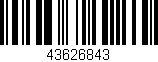 Código de barras (EAN, GTIN, SKU, ISBN): '43626843'