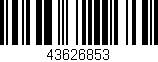 Código de barras (EAN, GTIN, SKU, ISBN): '43626853'