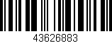 Código de barras (EAN, GTIN, SKU, ISBN): '43626883'