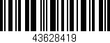 Código de barras (EAN, GTIN, SKU, ISBN): '43628419'