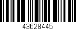 Código de barras (EAN, GTIN, SKU, ISBN): '43628445'