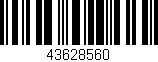 Código de barras (EAN, GTIN, SKU, ISBN): '43628560'