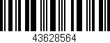 Código de barras (EAN, GTIN, SKU, ISBN): '43628564'