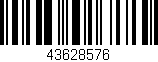 Código de barras (EAN, GTIN, SKU, ISBN): '43628576'