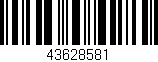 Código de barras (EAN, GTIN, SKU, ISBN): '43628581'