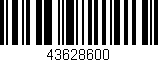 Código de barras (EAN, GTIN, SKU, ISBN): '43628600'